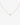 gold vermeil necklace with cubic zirconia set in a bezel setting, grey background.