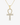 vibrant gold-filled ankh necklace featuring brilliant cz stones, shown on a grey background. 