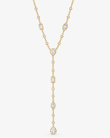 Mosaic Lariat Necklace