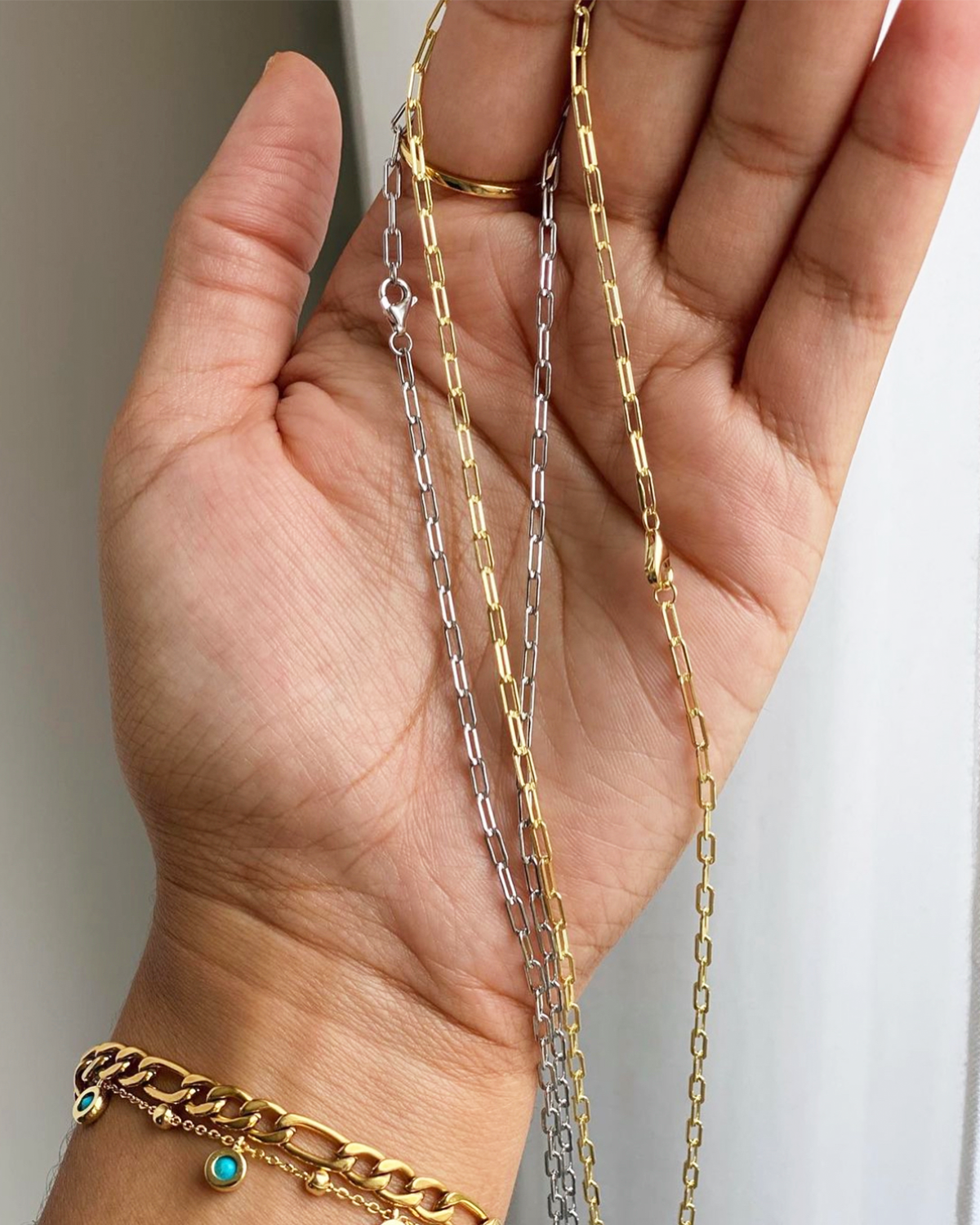 Jhovae Small Paperclip Necklace