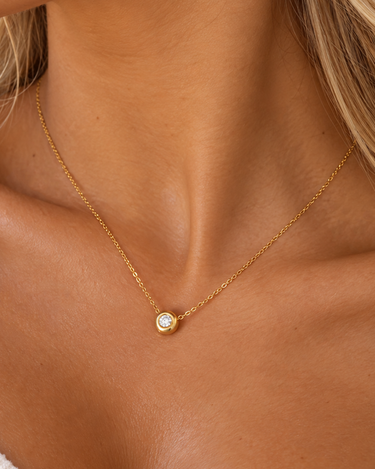 Full Circle Solitaire Necklace